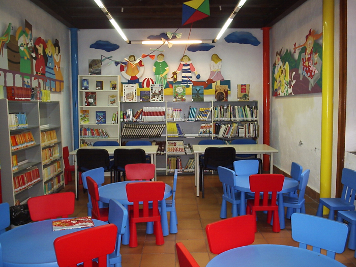 Salón de lectura infantil