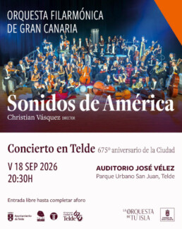 Telde acoge a la Orquesta Filarmónica de Gran Canaria con el espectáculo ‘Sonidos de América’