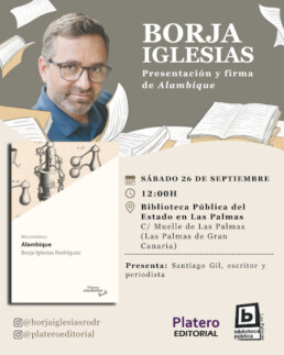 Telde arropa la presentación y firma de ‘Alambique’, el nuevo libro de Borja Iglesias