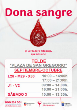 Telde acoge una nueva campaña de hemodonación del 28 de septiembre al 3 de octubre en la Plaza de San Gregorio