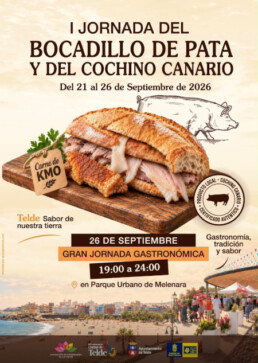 Telde pone el broche de oro a la I Jornada del Bocadillo de Pata y del Cochino Canario este sábado en el parque urbano de Melenara