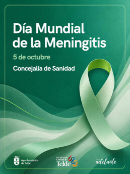 Telde se ilumina de verde por el Día Mundial de la Meningitis