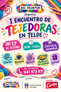 Telde acoge el I Encuentro de Tejedoras con una jornada de convivencia, talleres y actividades en la Casa de la Juventud