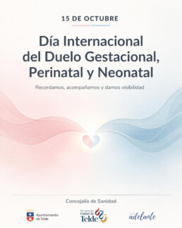 Telde ilumina esta noche El Cubillo de azul y rosa por el Día Mundial de la Muerte Gestacional, Perinatal y Neonatal