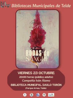 Telde celebra el Día de las Bibliotecas con una representación de ‘Bodas de sangre’ en el Parque Arnao