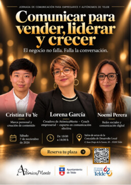 Telde abre las inscripciones para una jornada gratuita sobre comunicación y ventas dirigida a empresarios y autónomos
