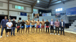 La Selección de Canarias de Lucha Canaria prepara en Telde su participación en el Korea Open Ssireum Festival